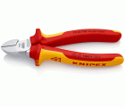 Knipex Alicate de corte diagonal con mangos bicomponentes aislados