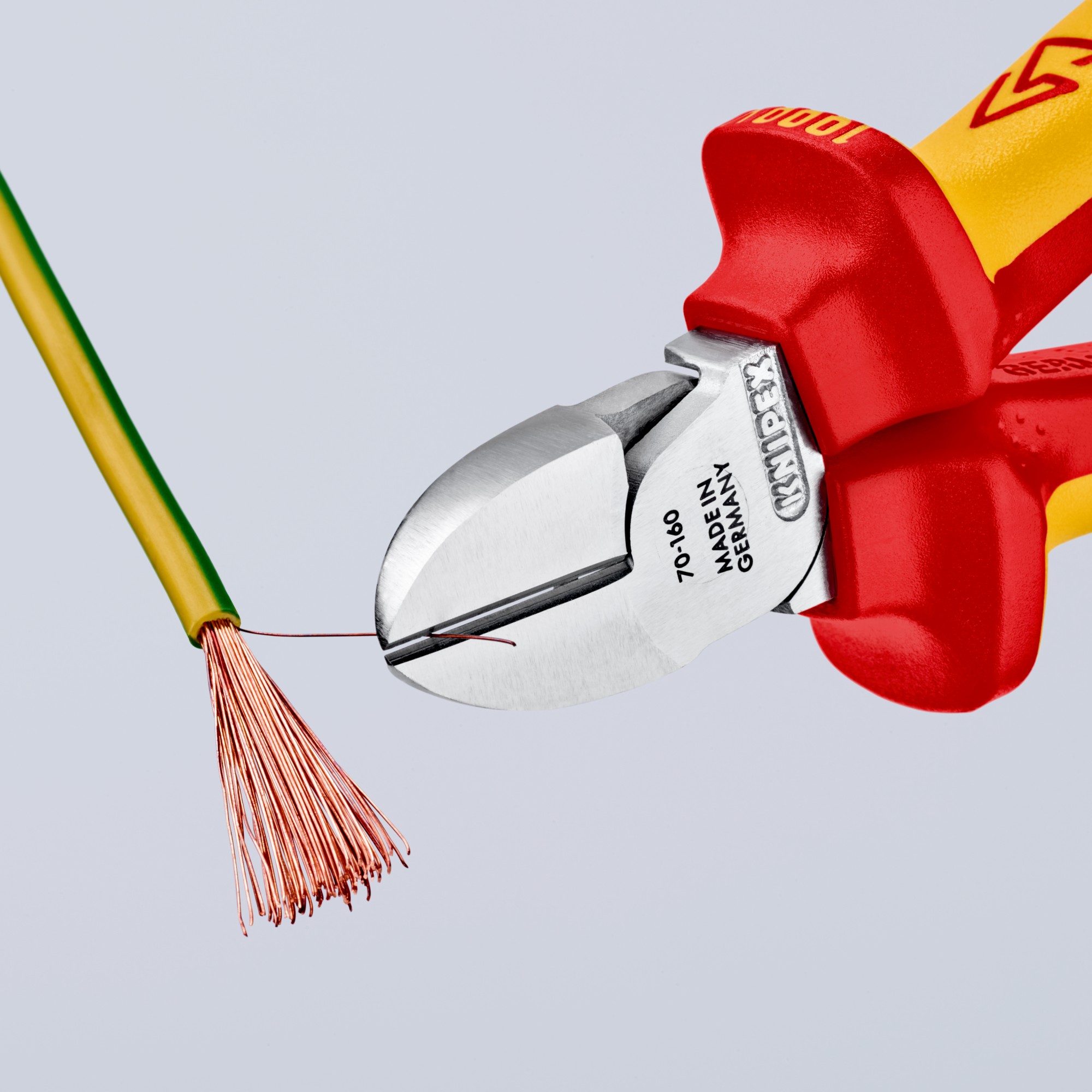 Knipex Alicate de corte diagonal aislados anticaída 160 mm