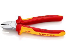 Knipex Alicate de corte diagonal con mangos bicomponentes aislados 180 mm