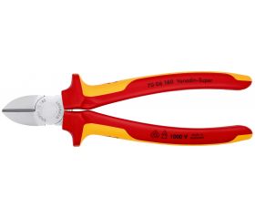 Knipex Alicate de corte diagonal con mangos bicomponentes aislados 180 mm