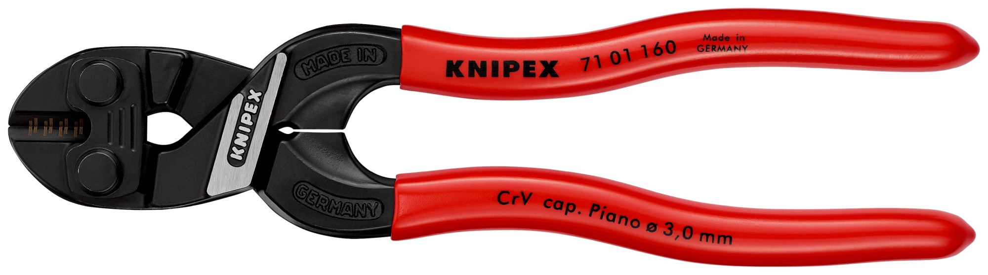Knipex Cortante articulado Cobolt® -  con mangos recubiertos de plástico 160 mm