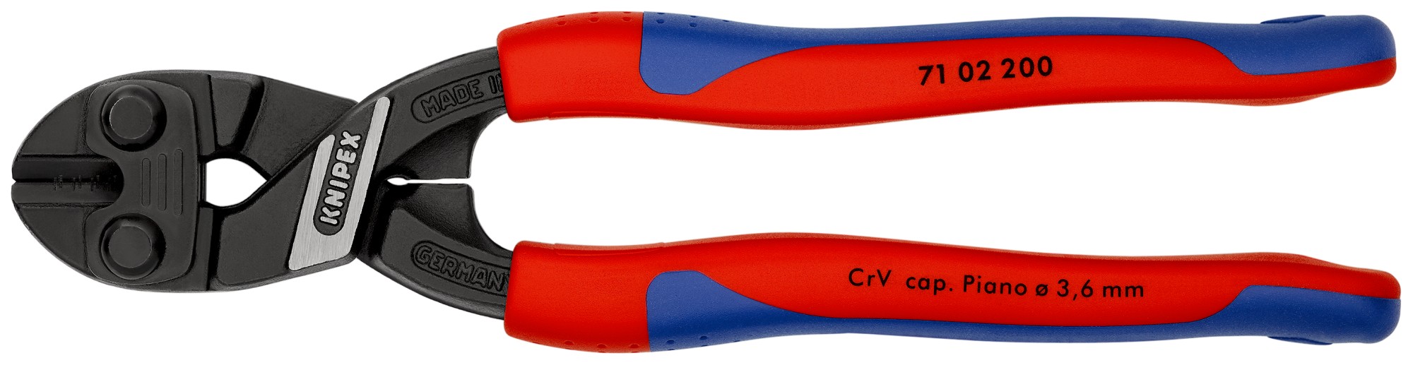 Knipex Cortante articulado Cobolt® - con mangos bicomponentes 200 mm
