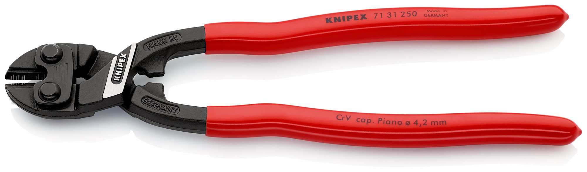 Knipex Cortante articulado Cobolt con muelle y muesca 250 mm