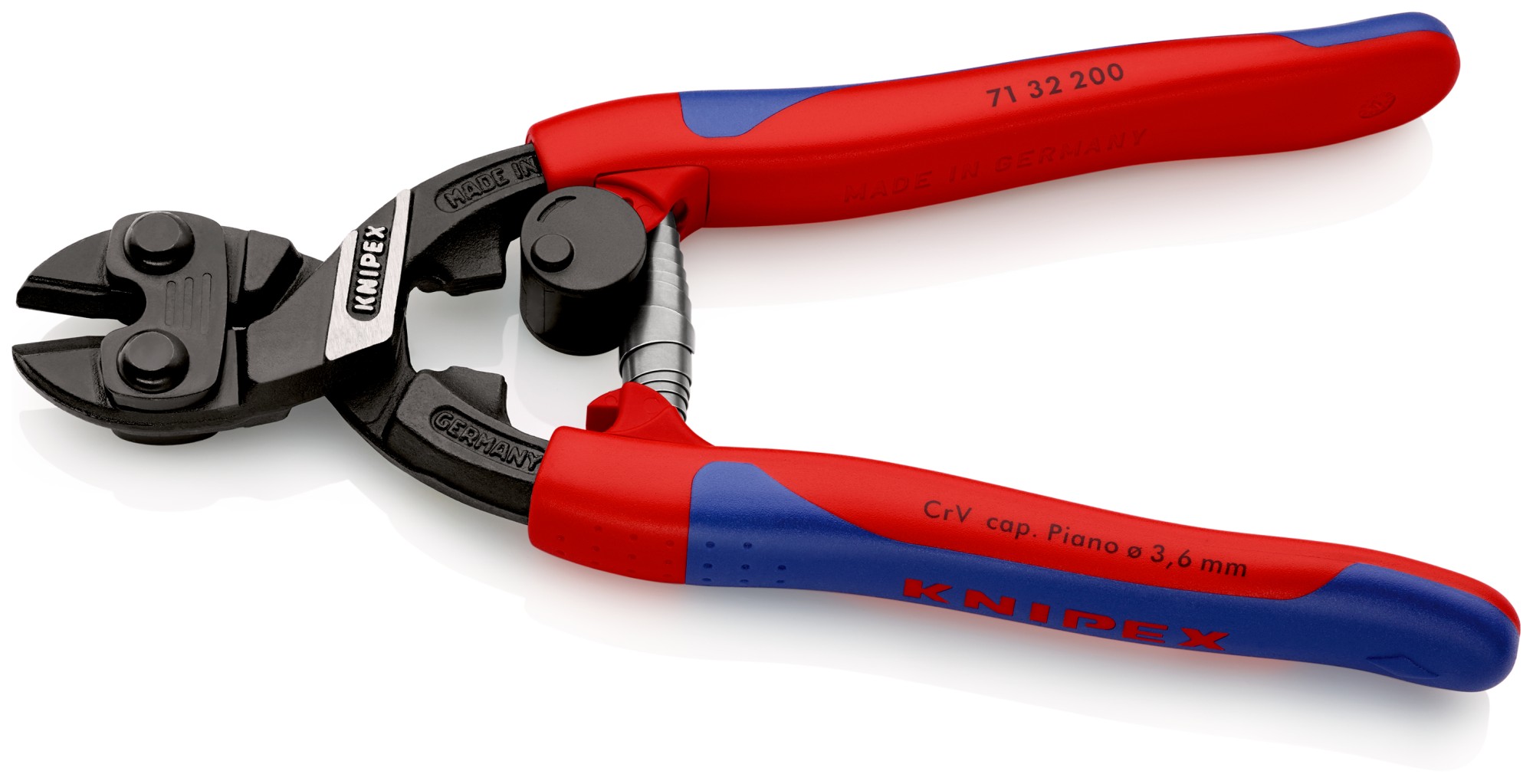 Knipex Cortante articulado Cobolt® con muelle y muesca 200 mm