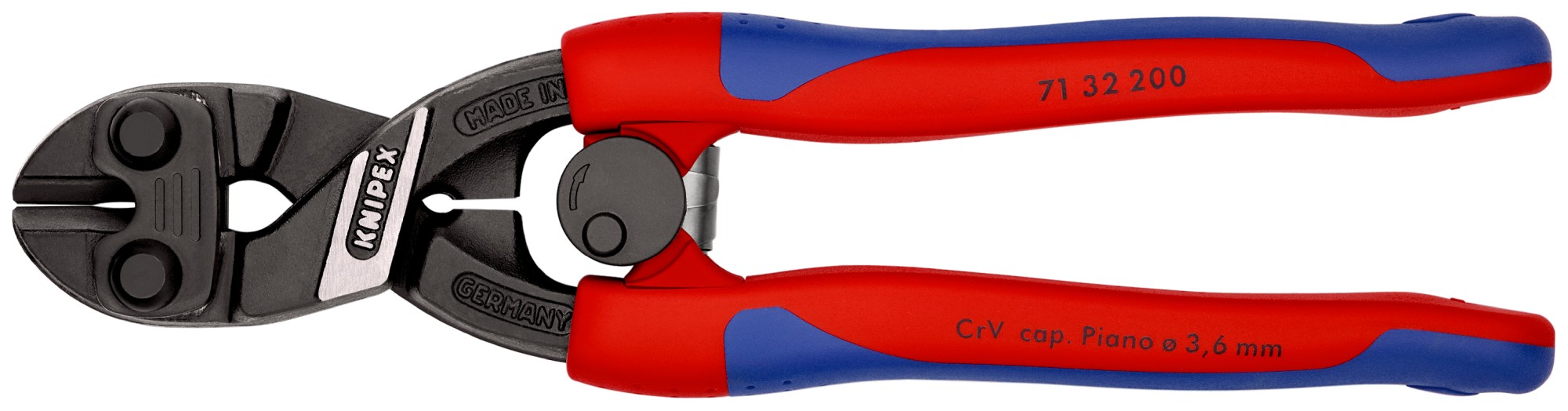 Knipex Cortante articulado Cobolt® con muelle y muesca 200 mm