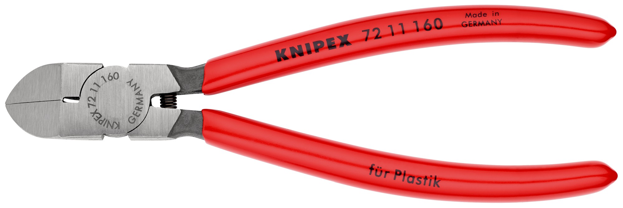 Knipex Alicate de corte diagonal para plástico (bocas a 45º) 160 mm