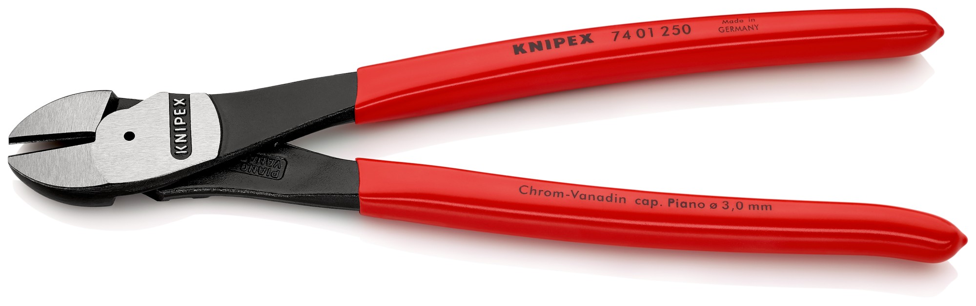 Knipex Alicate de corte diagonal de fuerza con mangos recubiertos de plástico 250 mm