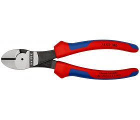 Knipex Alicate de corte diagonal de fuerza con mangos bicomponentes 180 mm