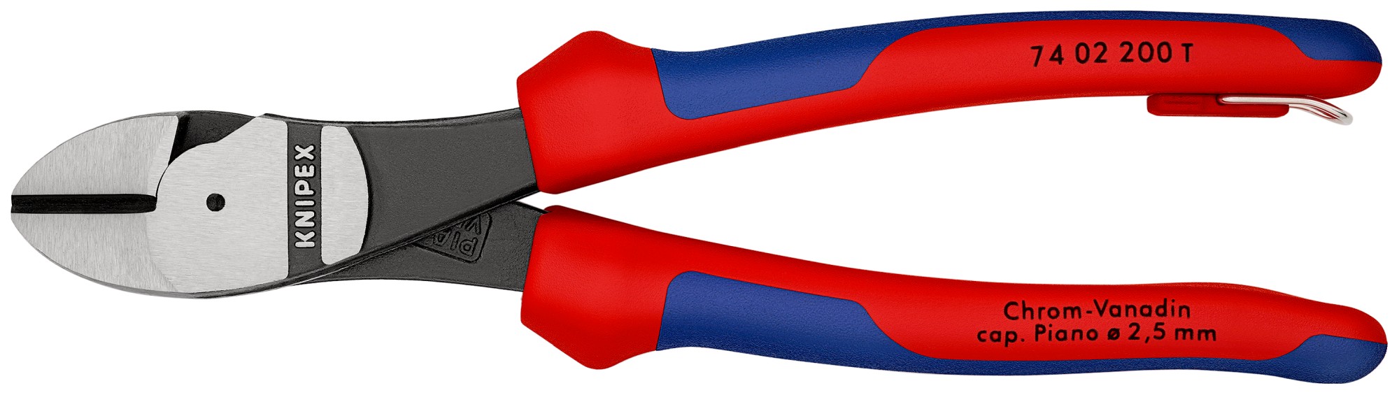Knipex Alicate de corte diagonal de fuerza anticaída 200 mm