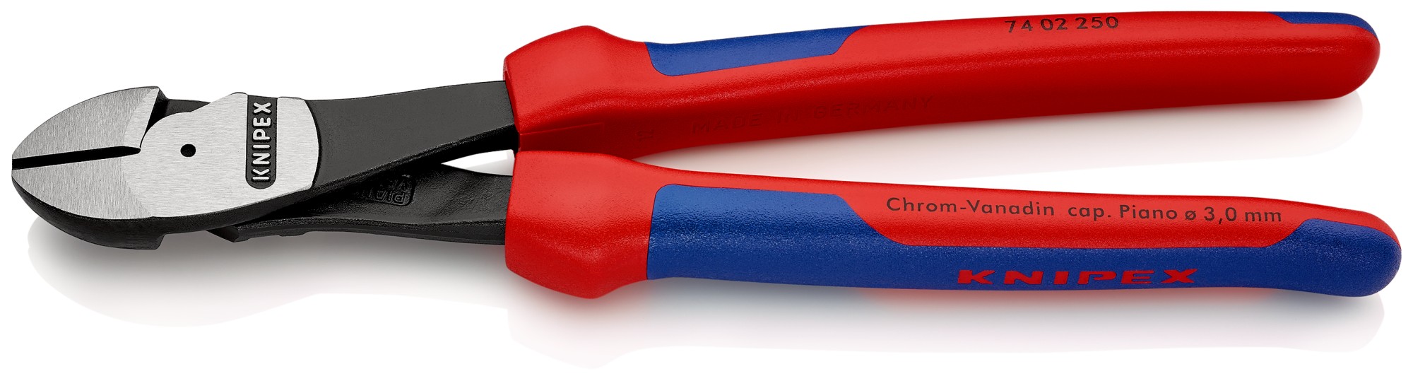 Knipex Alicate de corte diagonal de fuerza con mangos bicomponentes 250 mm