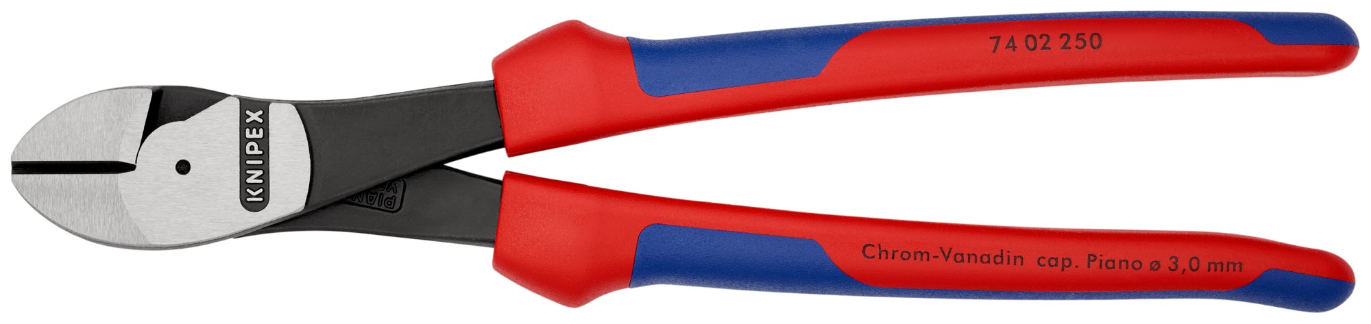 Knipex Alicate de corte diagonal de fuerza con mangos bicomponentes 250 mm