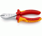 Knipex Alicate de corte diagonal de fuerza con mangos bicomponentes aislados