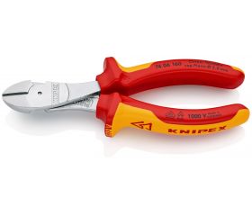 Knipex Alicate de corte diagonal de fuerza con mangos bicomponentes aislados