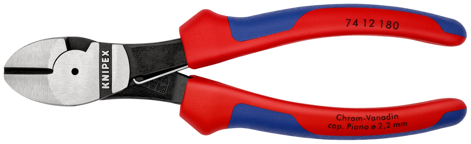 Knipex Alicate de corte diagonal de fuerza con muelle 180 mm
