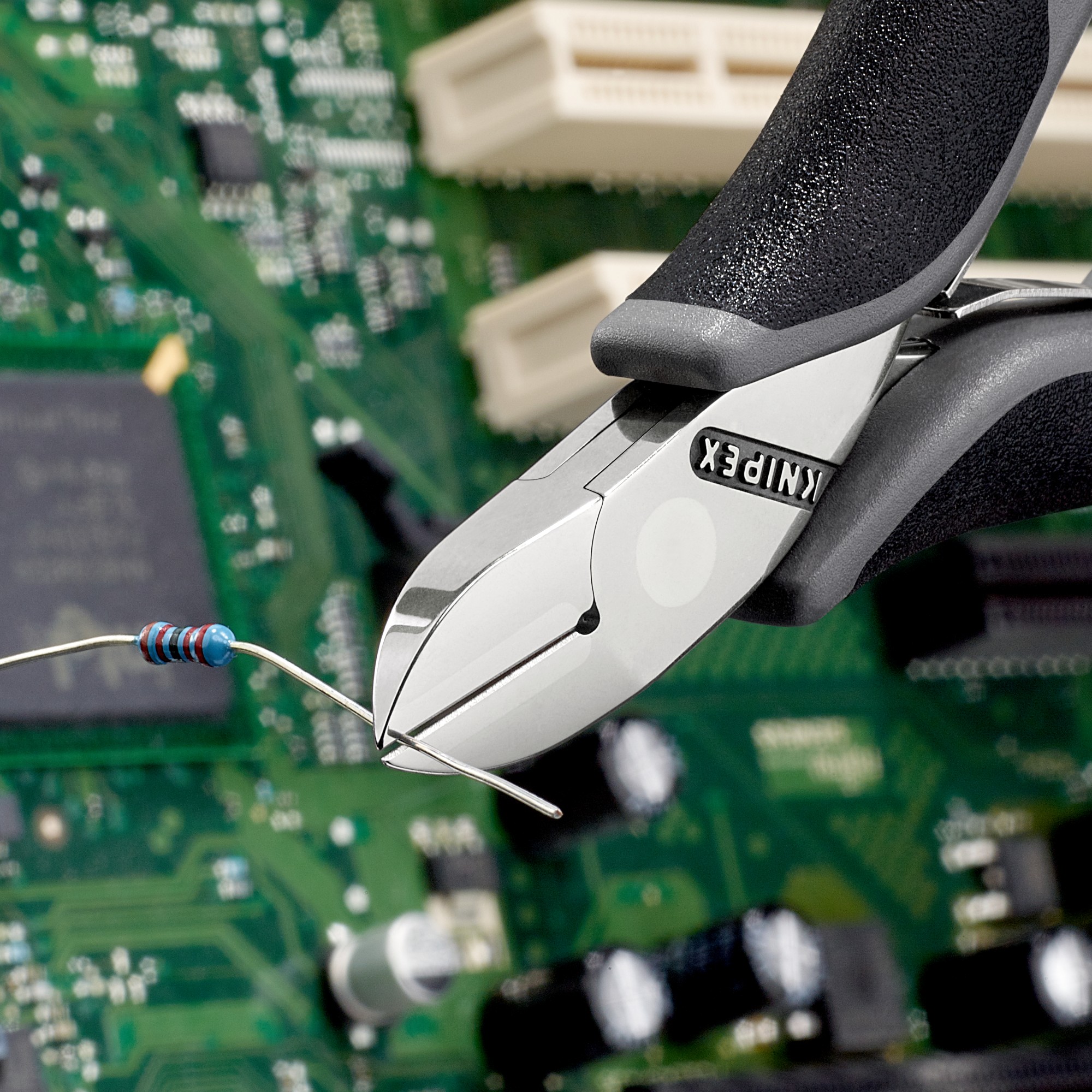 Knipex Alicate de corte diagonal para electrónica ESD 115 mm