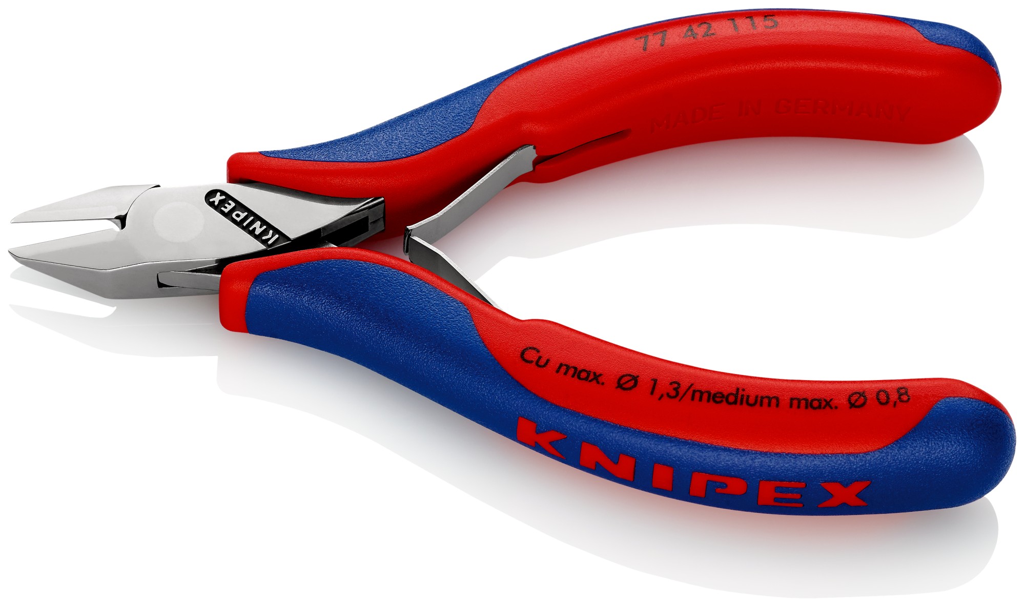 Knipex Alicate de corte diagonal para electrónica (cabeza en punta) 115 mm