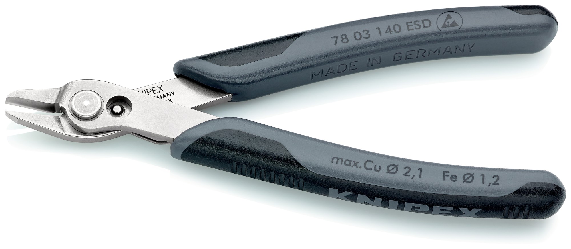 Knipex Alicate de corte para electrónica Super Knips ESD 140 mm