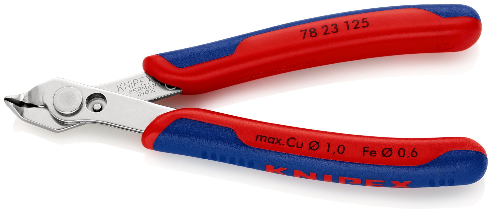 Knipex Alicate de corte para electrónica Super Knips, bocas 60º 125 mm
