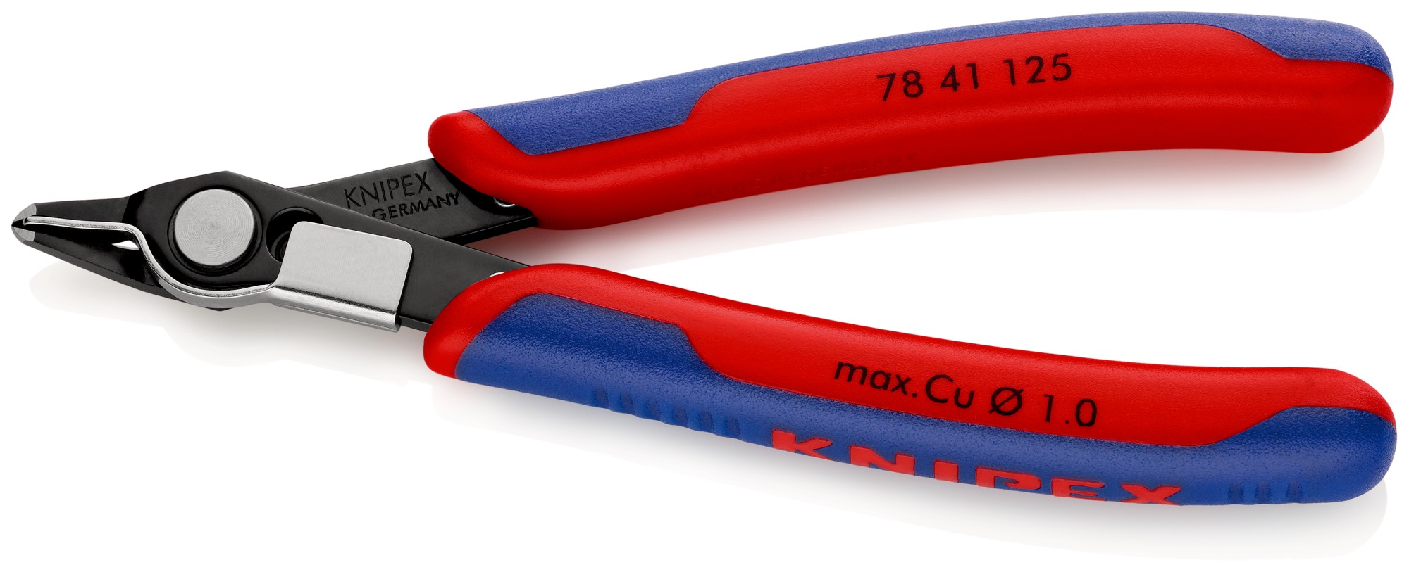 Knipex Alicate de corte para electrónica Super Knips (cabeza estrecha, con muesca) 125 mm