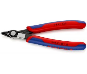 Knipex Alicate de corte para electrónica Super Knips (cabeza estrecha, con muesca) 125 mm