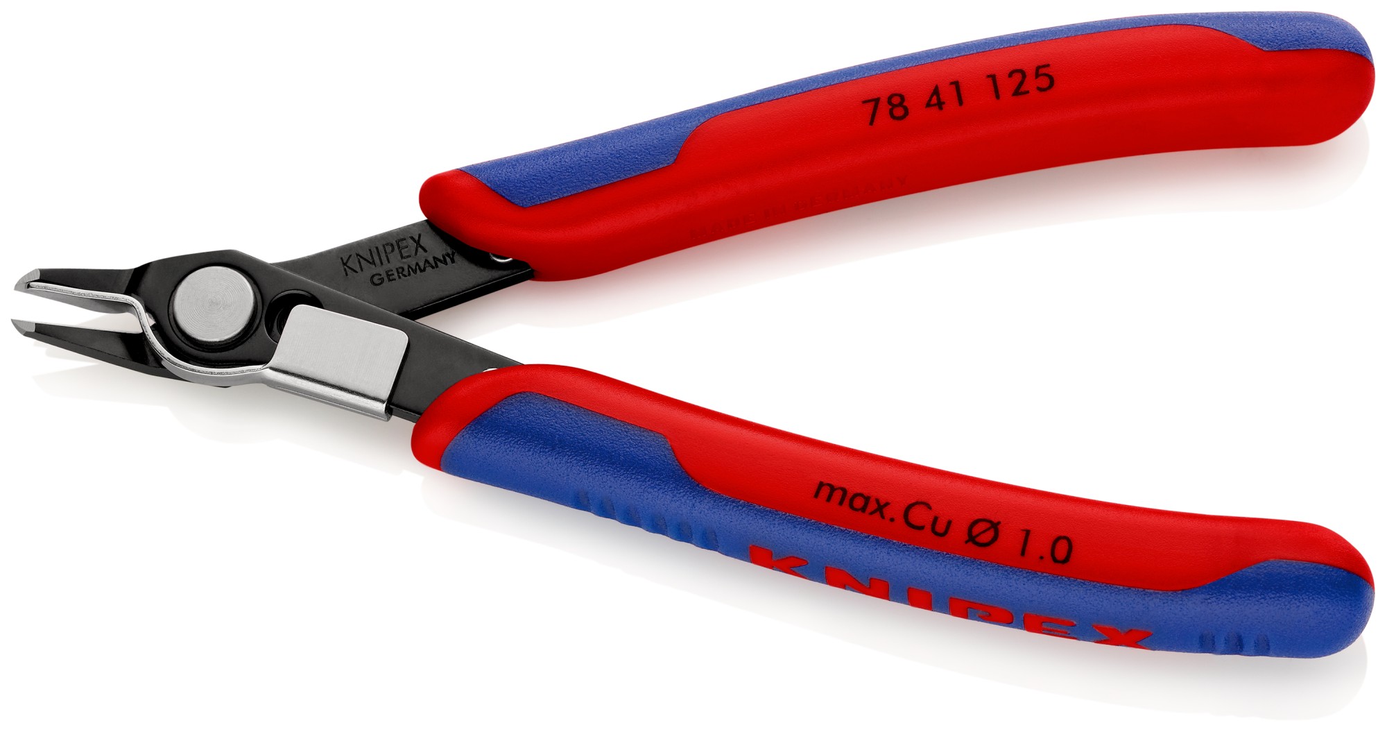 Knipex Alicate de corte para electrónica Super Knips (cabeza estrecha, con muesca) 125 mm