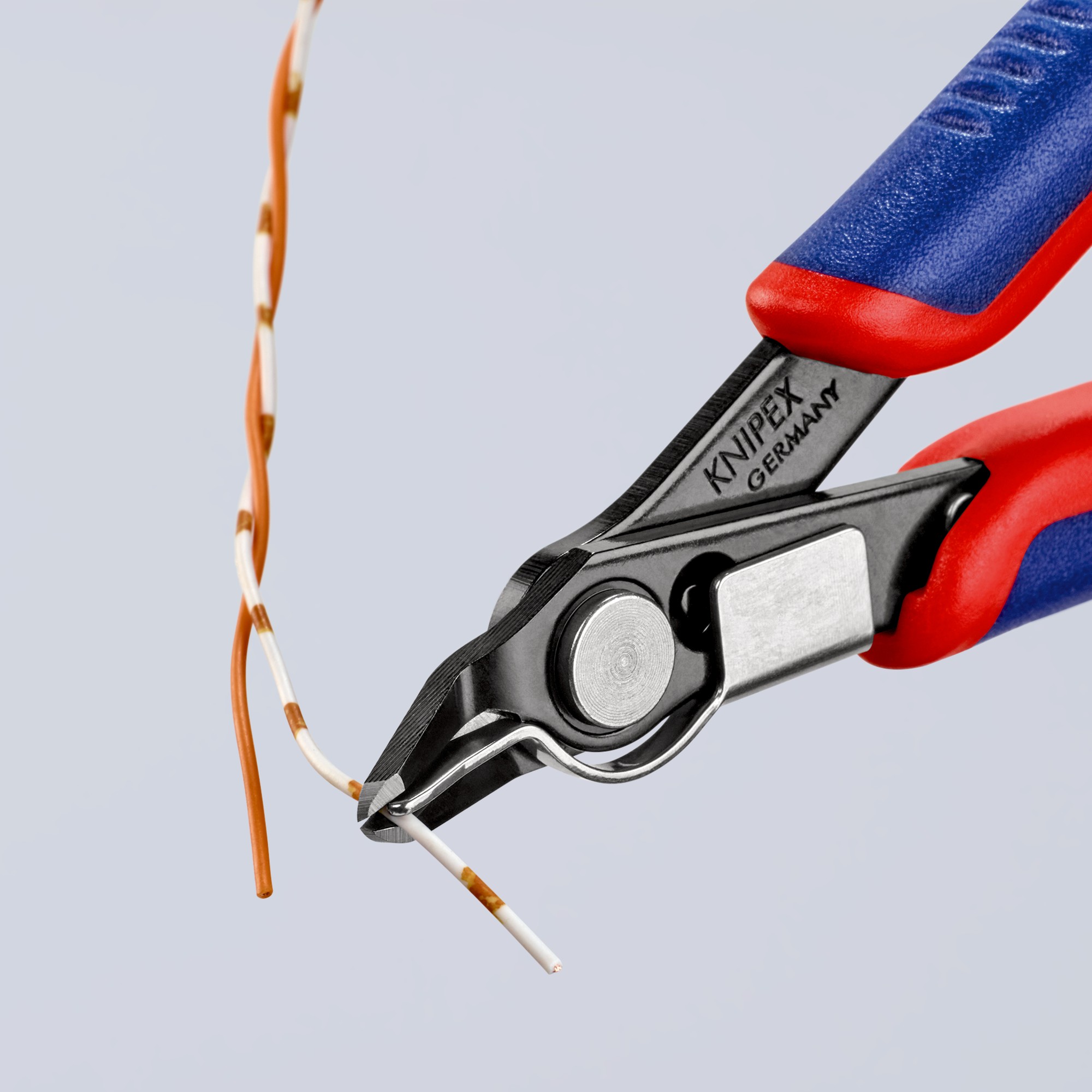 Knipex Alicate de corte para electrónica Super Knips (cabeza estrecha, con muesca) 125 mm