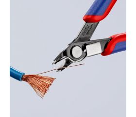 Knipex Alicate de corte para electrónica Super Knips (cabeza estrecha, con muesca) 125 mm