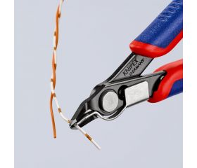 Knipex Alicate de corte para electrónica Super Knips (cabeza estrecha, con muesca) 125 mm