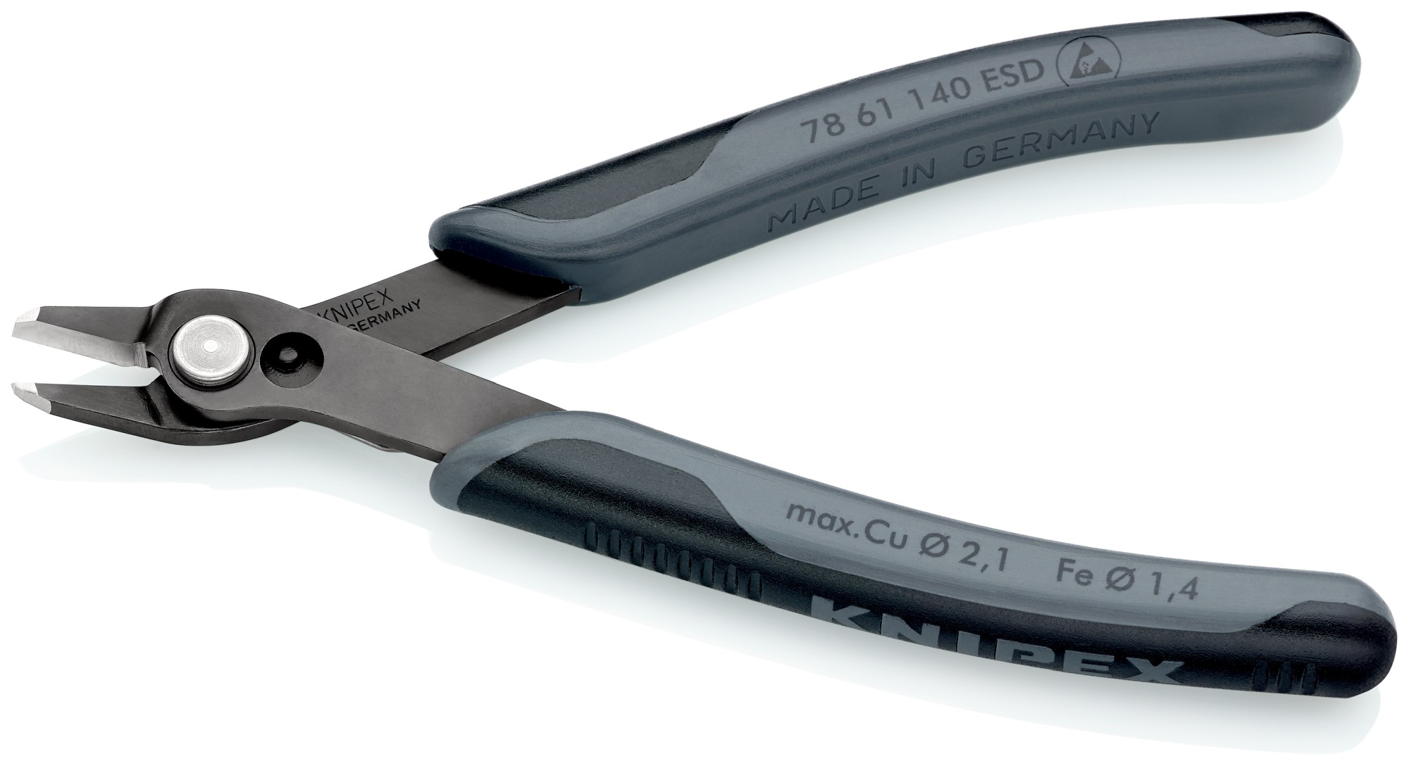 Knipex Alicate de corte para electrónica Super Knips ESD 140 mm