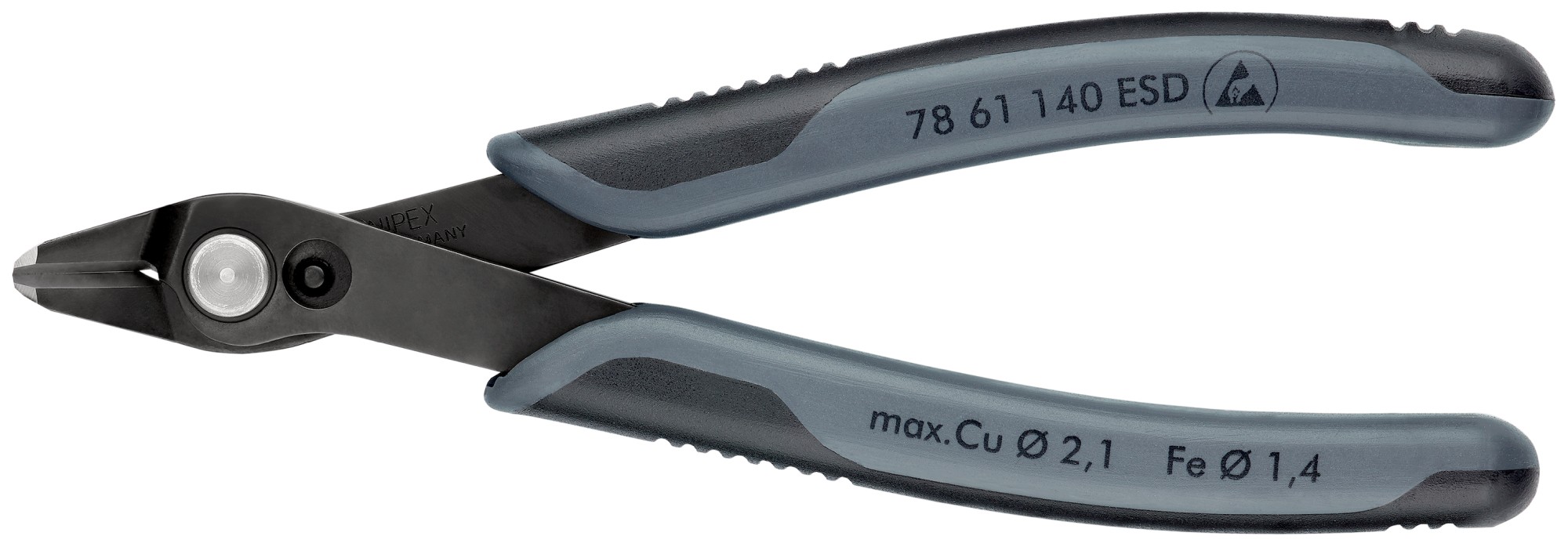 Knipex Alicate de corte para electrónica Super Knips ESD 140 mm