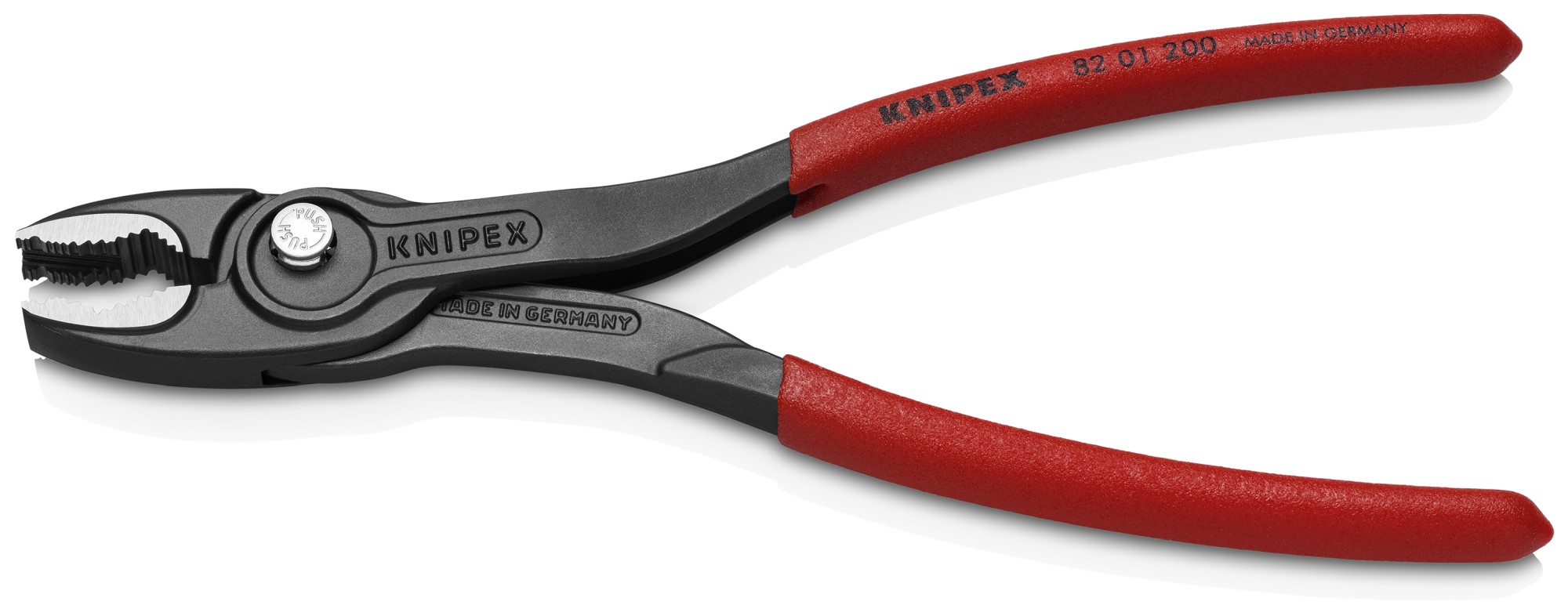 Knipex Alicate de agarre frontal TWINGRIP con mangos recubiertos de plástico 200 mm