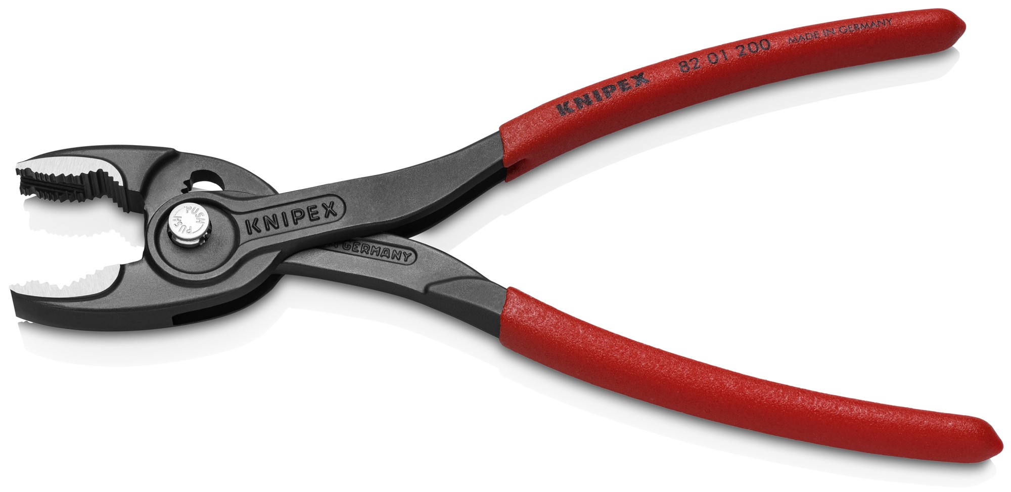Knipex Alicate de agarre frontal TWINGRIP con mangos recubiertos de plástico 200 mm