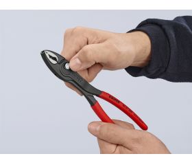 Knipex Alicate de agarre frontal TWINGRIP con mangos recubiertos de plástico 200 mm