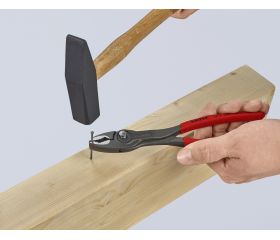Knipex Alicate de agarre frontal TWINGRIP con mangos recubiertos de plástico 200 mm