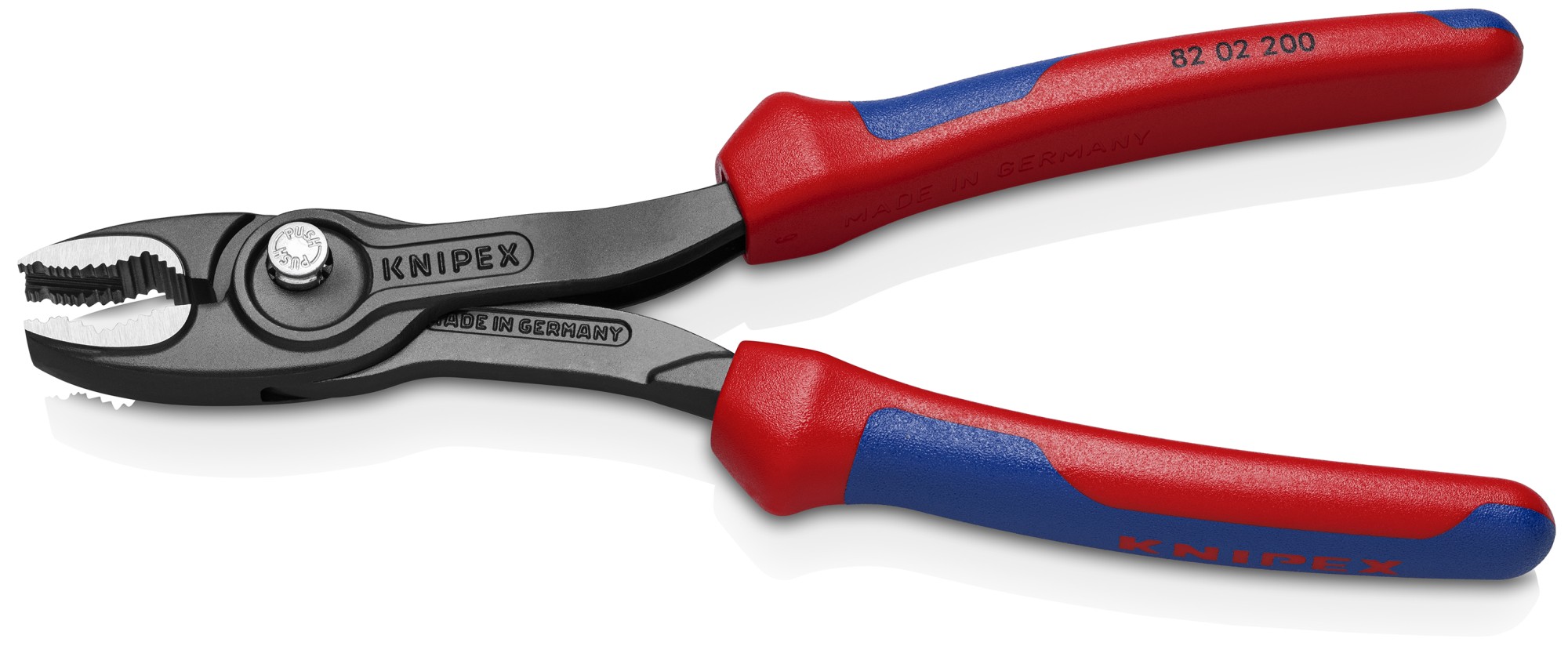 Knipex Alicate de agarre frontal TWINGRIP con mangos bicomponentes 200 mm