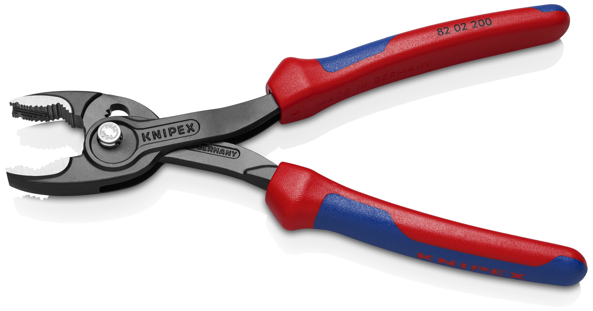 Knipex Alicate de agarre frontal TWINGRIP con mangos bicomponentes 200 mm