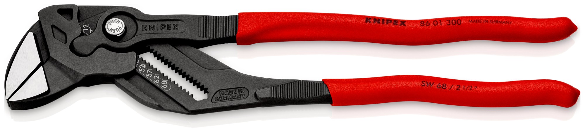 Knipex Tenaza llave-  con mangos recubiertos de plástico 300 mm