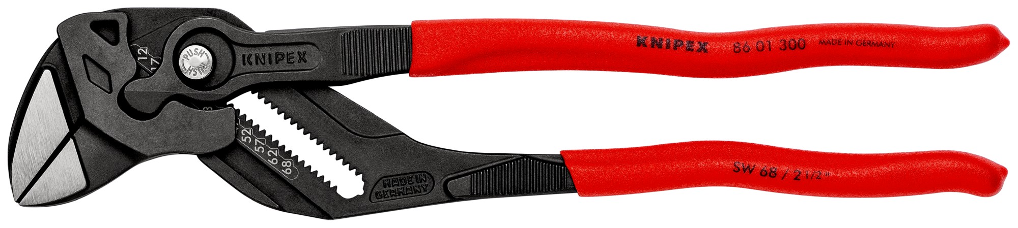 Knipex Tenaza llave-  con mangos recubiertos de plástico 300 mm