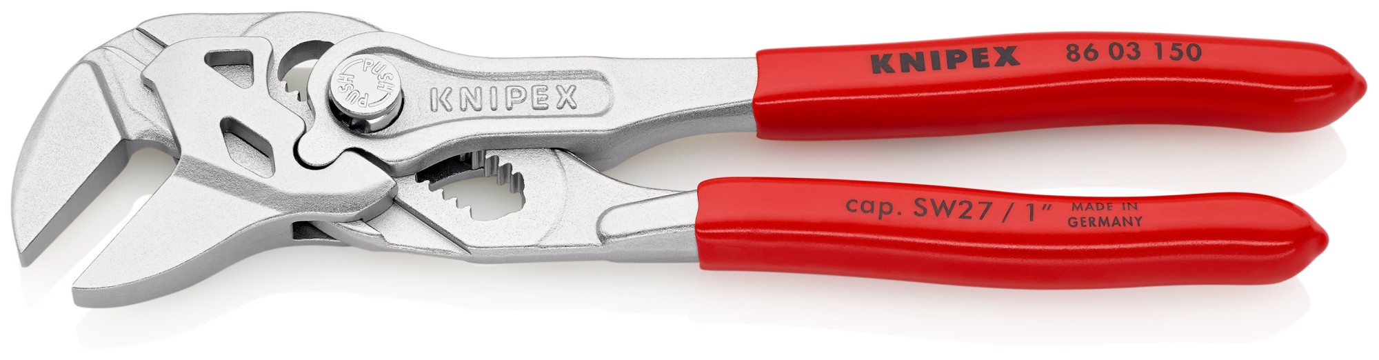 Knipex Tenaza llave-  con mangos recubiertos de plástico 150 mm