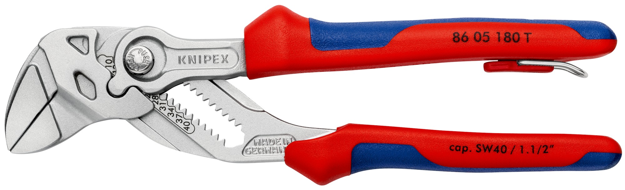 Knipex Tenaza llave anticaída 180 mm