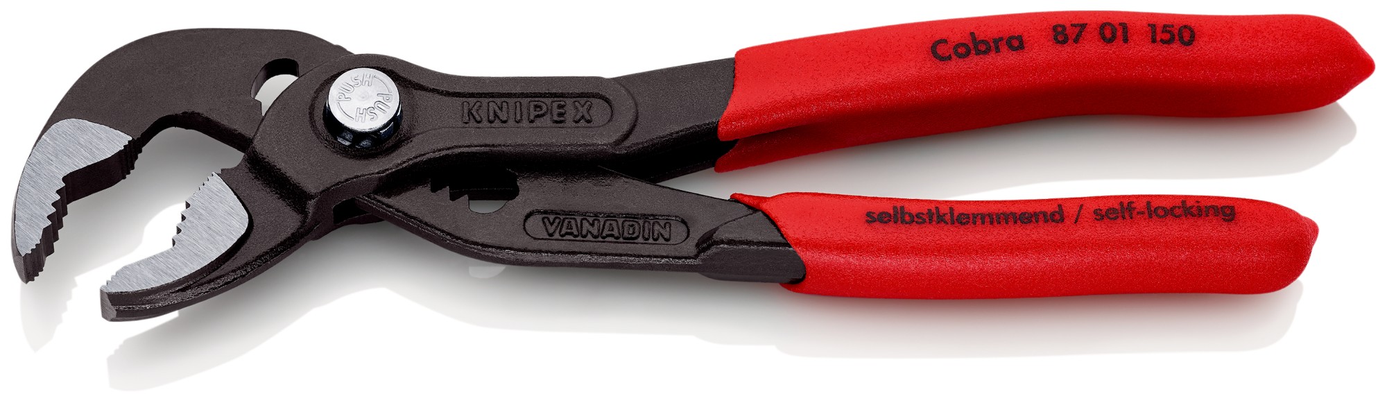 Knipex Tenaza pico loro COBRA® -  con mangos recubiertos de plástico 150 mm