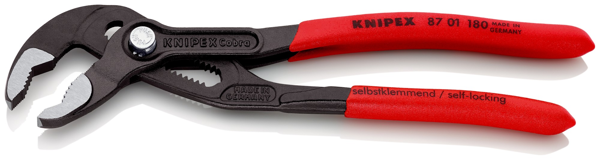 Knipex Tenaza pico loro COBRA® -  con mangos recubiertos de plástico 180 mm