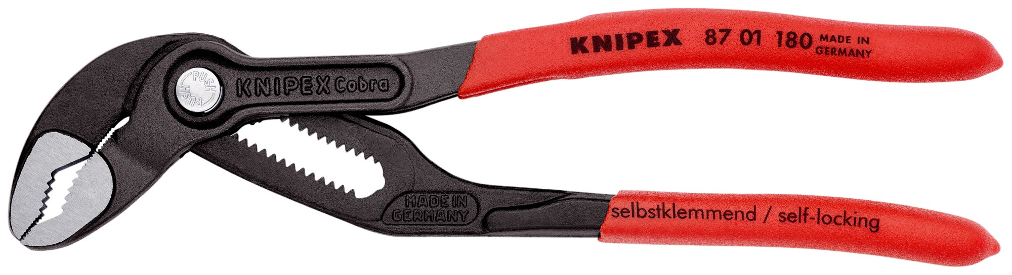 Knipex Tenaza pico loro COBRA® -  con mangos recubiertos de plástico 180 mm