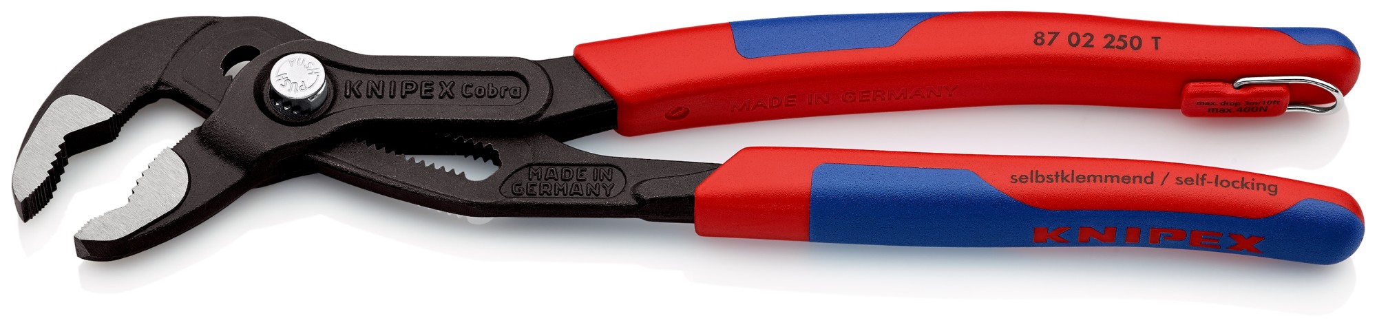 Knipex Tenaza pico loro COBRA® anticaída 250 mm