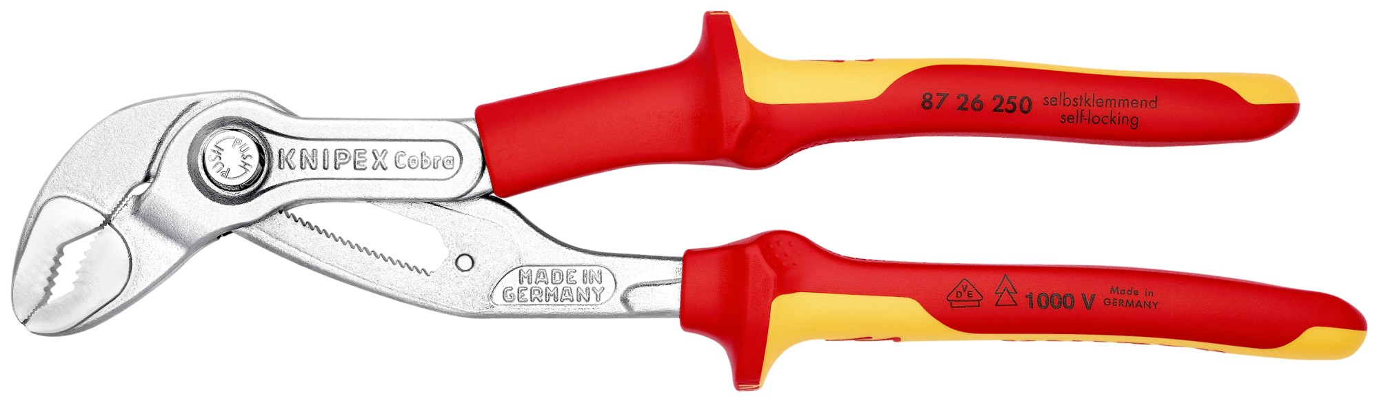 Knipex Tenazas COBRA® con mangos bicomponentes aislados 250 mm