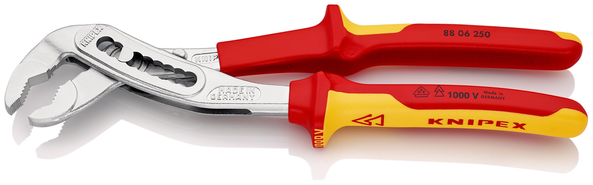 Knipex Tenazas ALLIGATOR® con mangos bicomponentes aislados 250 mm