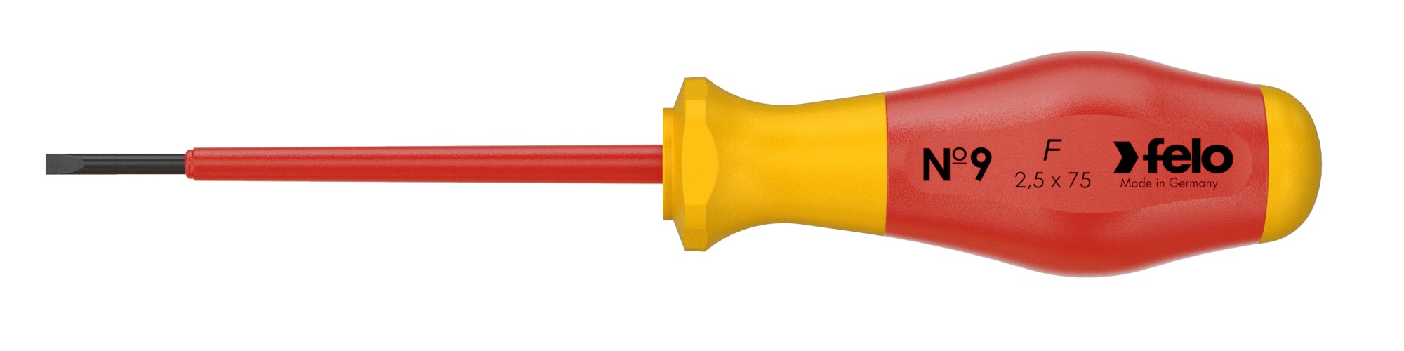 Felo Destornillador aislado Serie Nº 9 punta plana