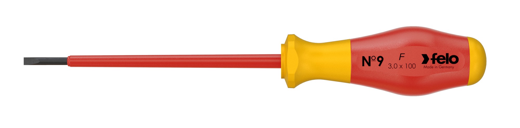 Felo Destornillador aislado Serie Nº 9 punta plana SL 3,0 x 0,5