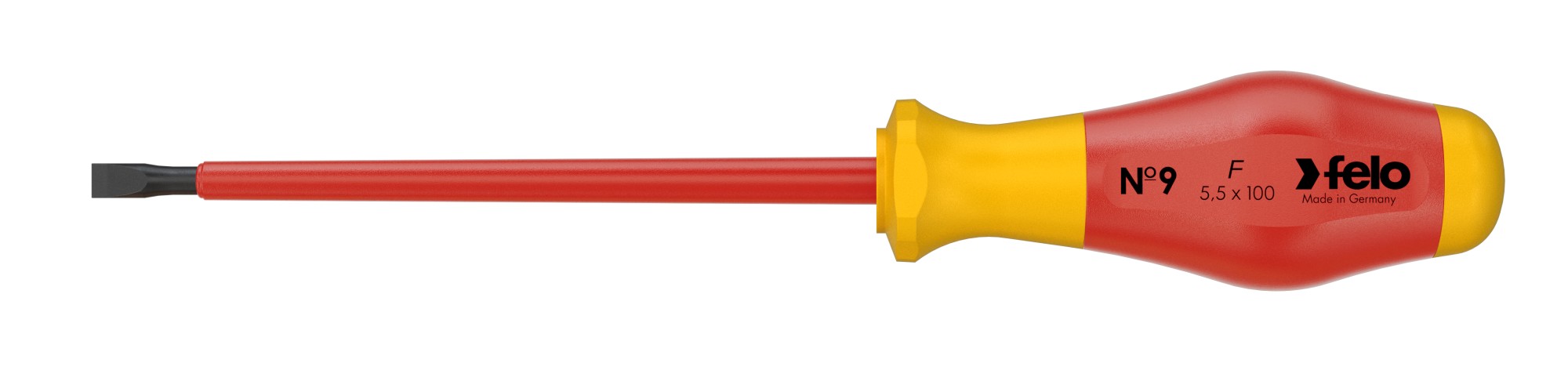 Felo Destornillador aislado Serie Nº 9 punta plana SL 5,5 x 1,0