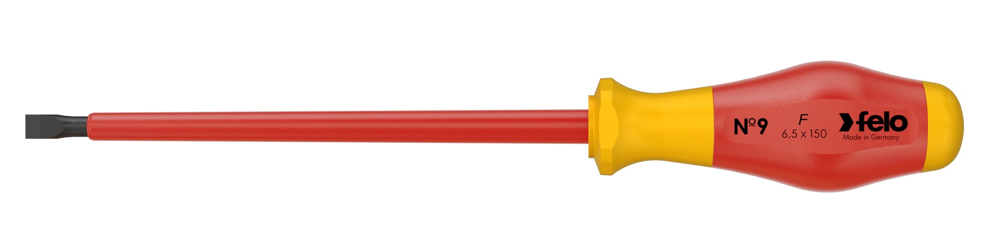 Felo Destornillador aislado Serie Nº 9 punta plana SL 6,5 x 1,2